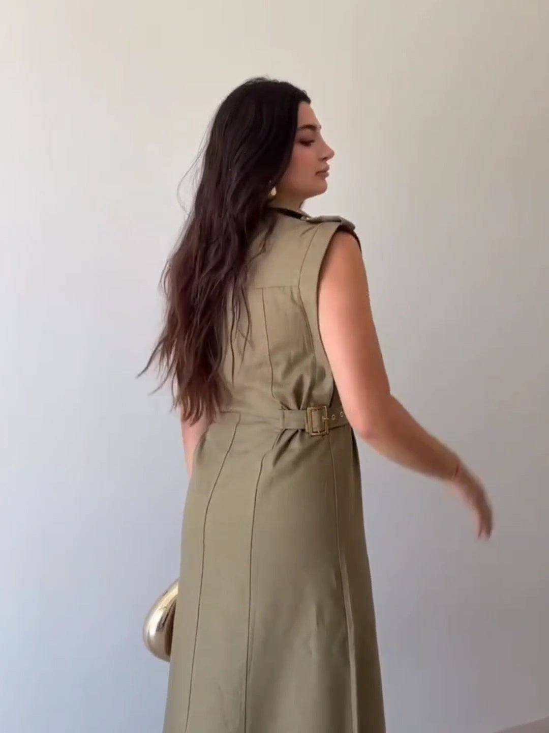 Sofia Dress With Button