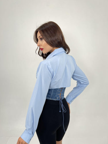 Denim Corset