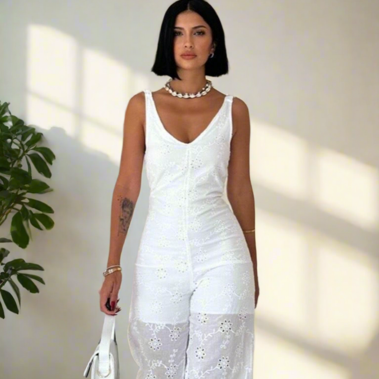 White Jumpsuit