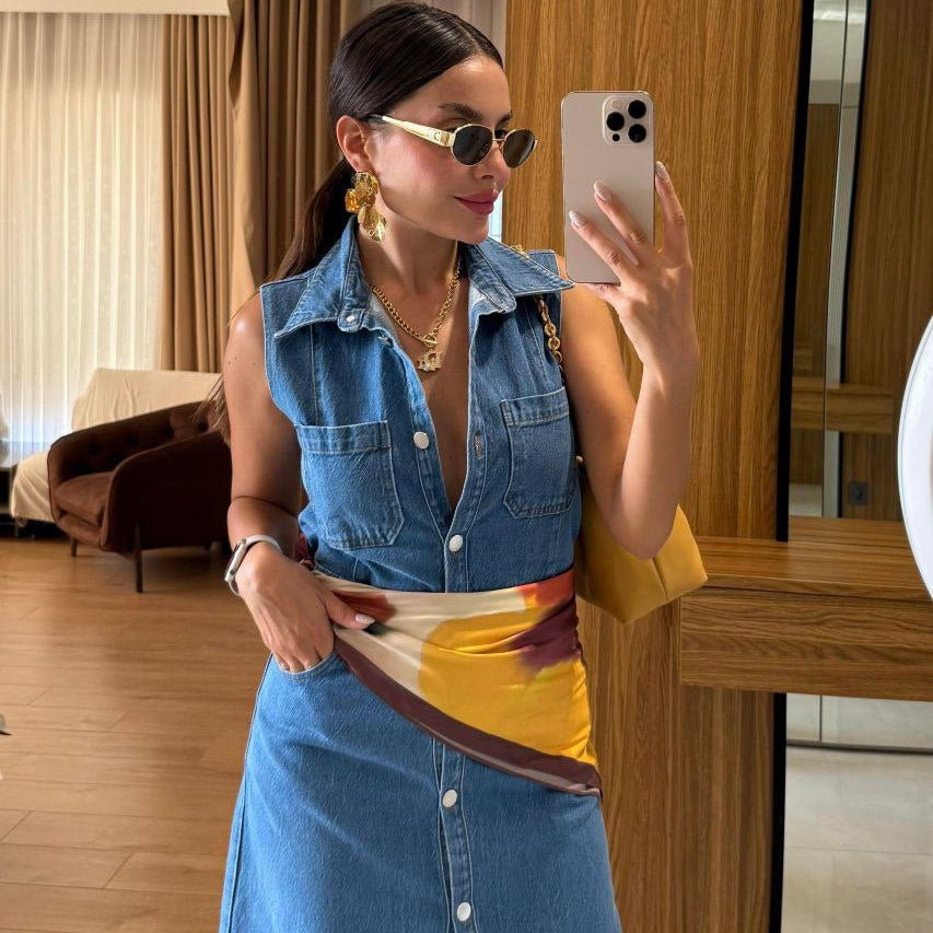 Aurora Denim Dress