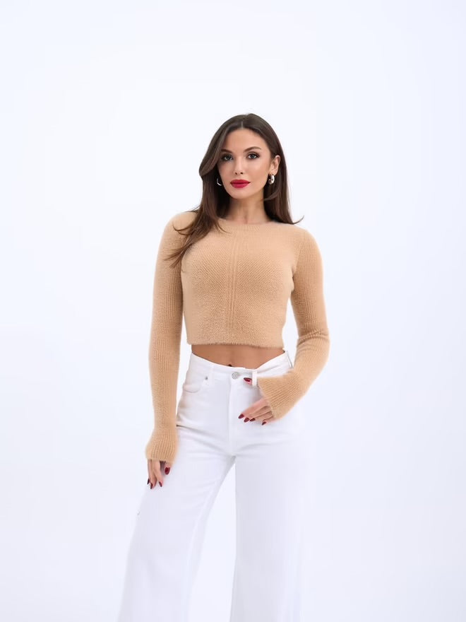 Knitted Crop Sweater