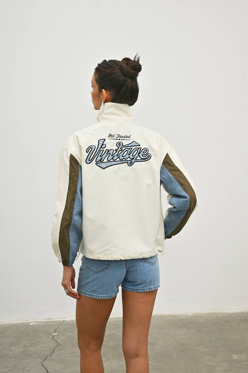 Stylish Jacket with Denim