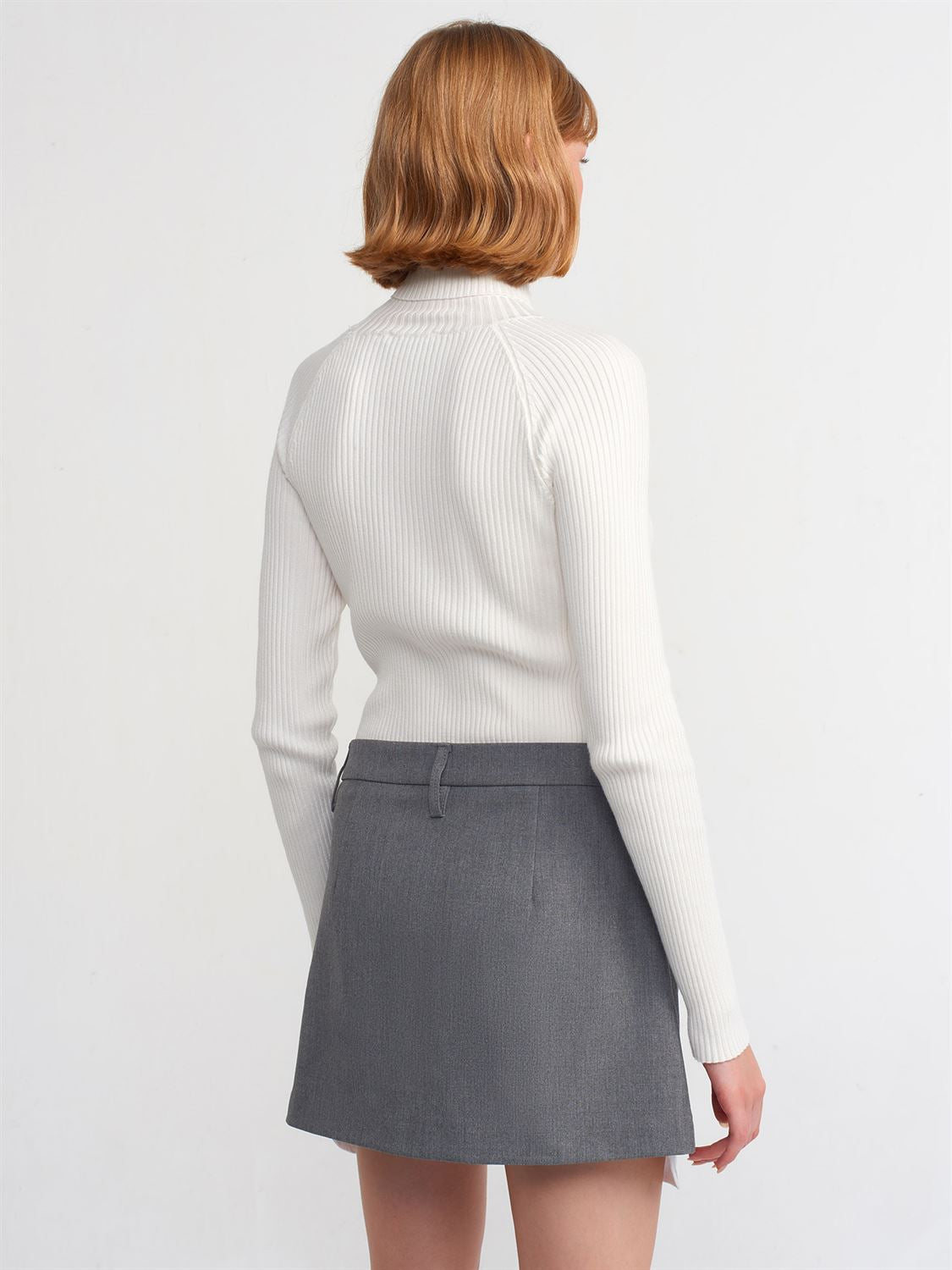 Grey Mini Skirt
