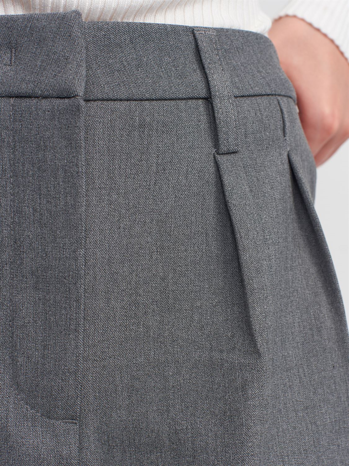Grey Mini Skirt