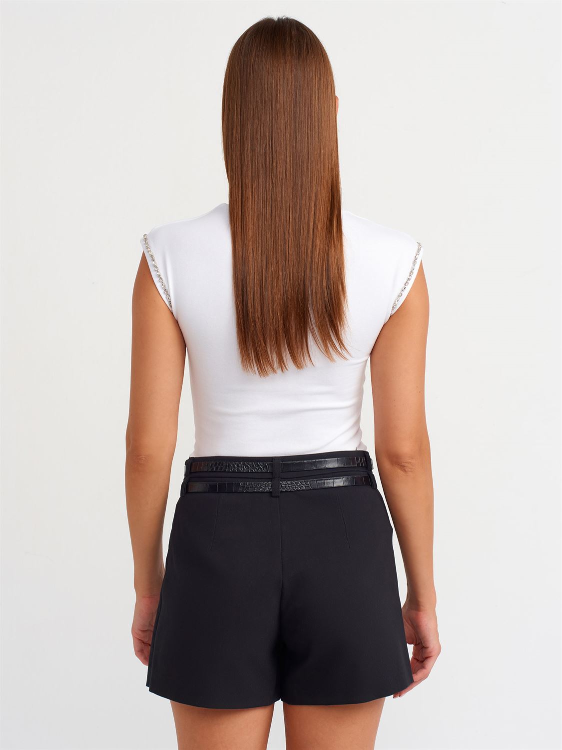 Skort Black With Belt
