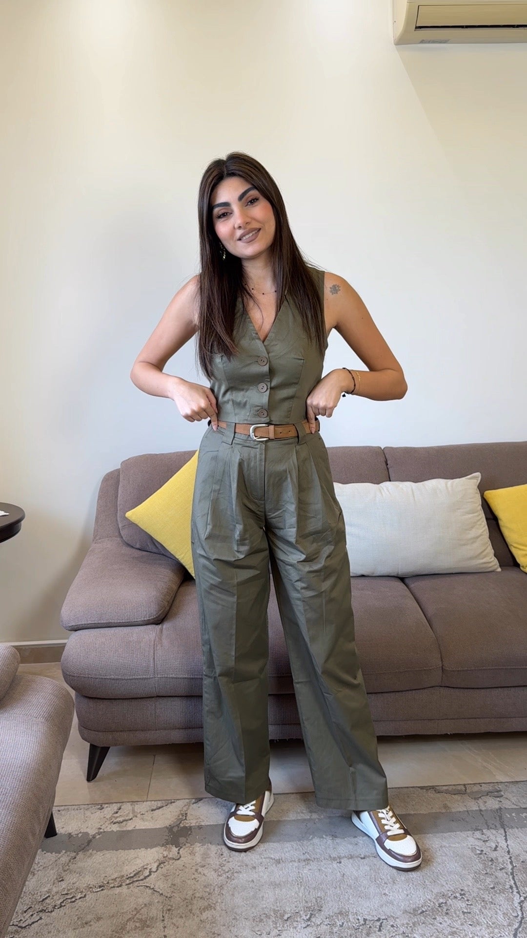 Pantsuit With Belt