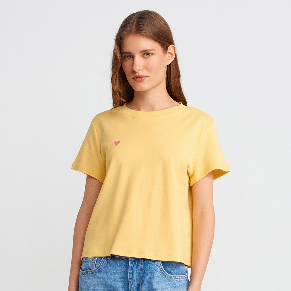 Cotton Round-Neck T-Shirt