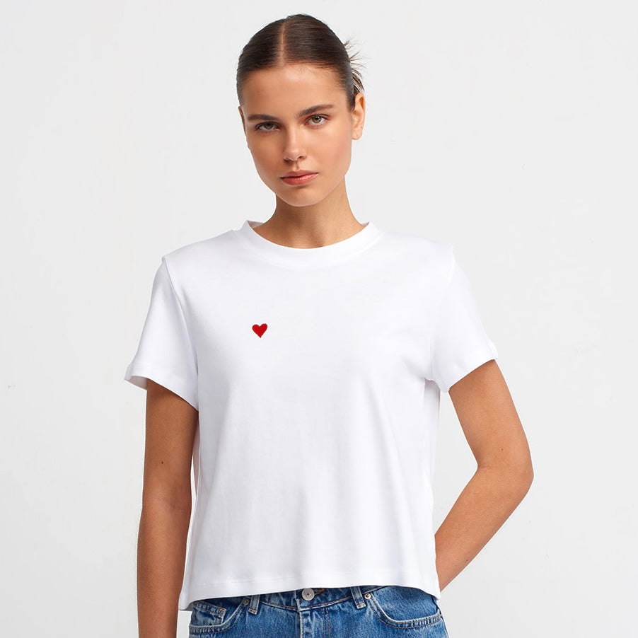 Cotton Round-Neck T-Shirt
