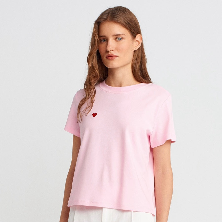 Cotton Round-Neck T-Shirt