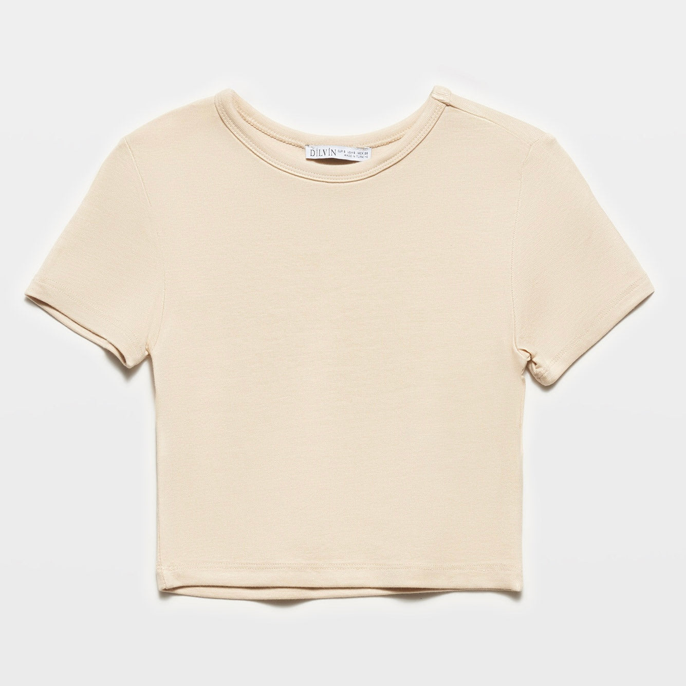 Round-Neck Crop Top T-Shirts