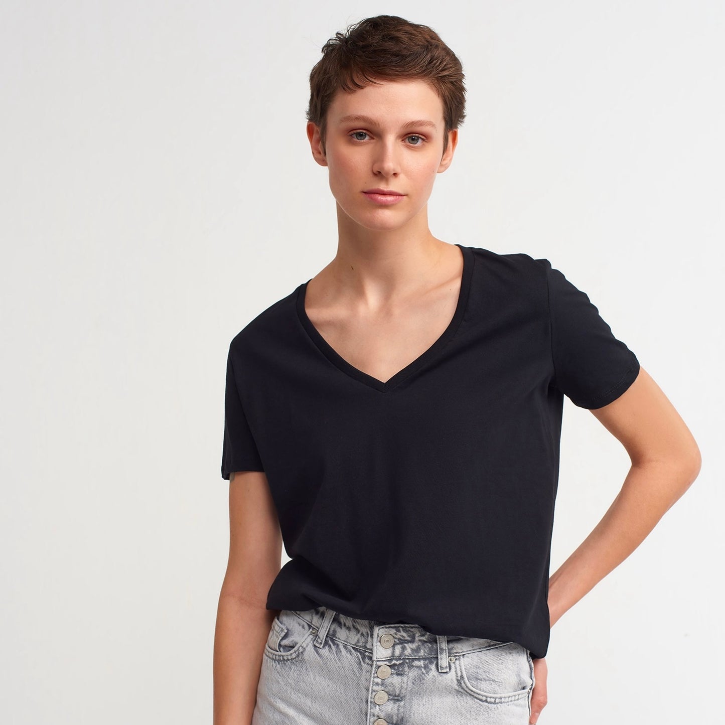 V-Neck Basic T-Shirt