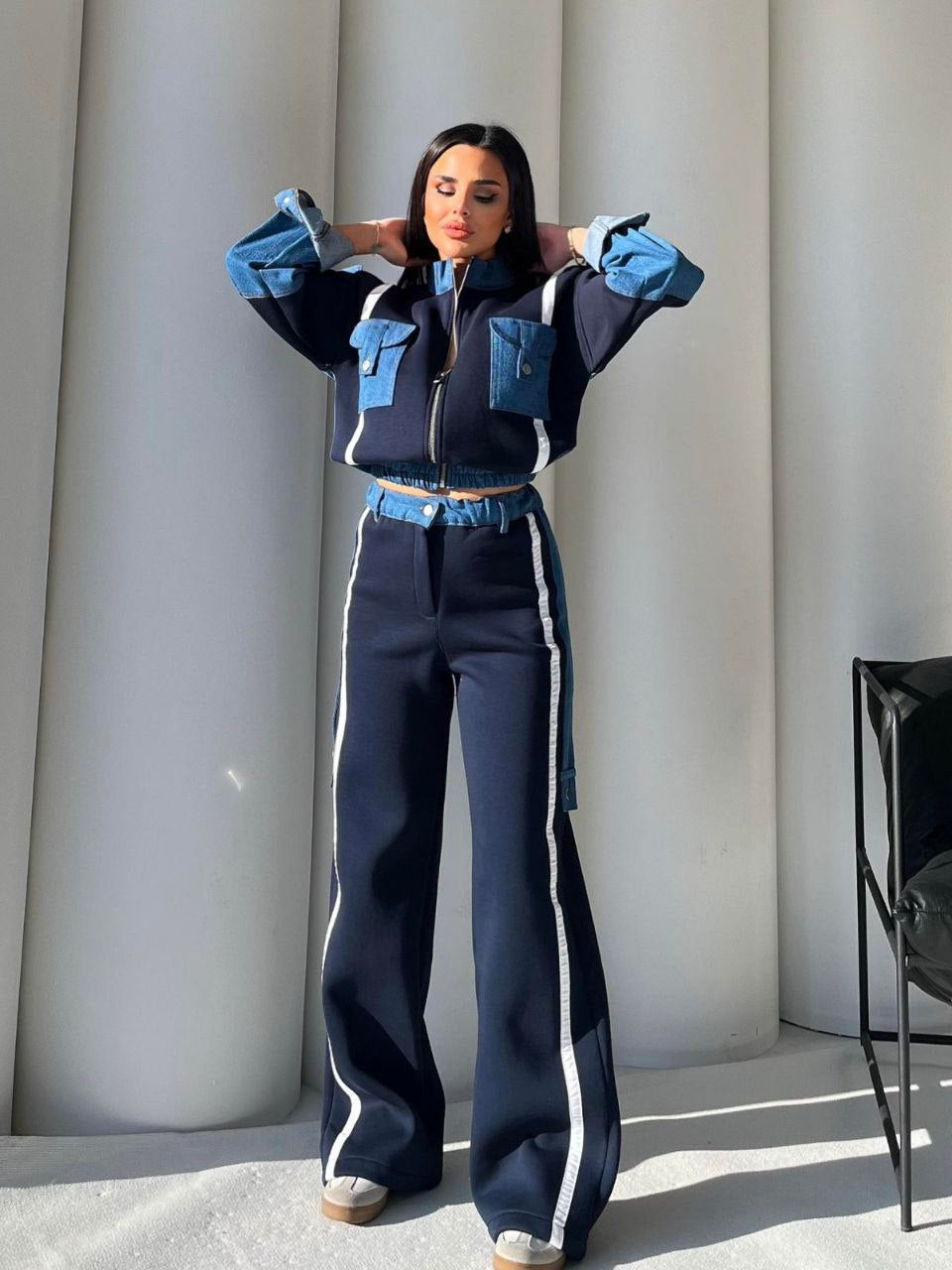 Amira Denim Tracksuit