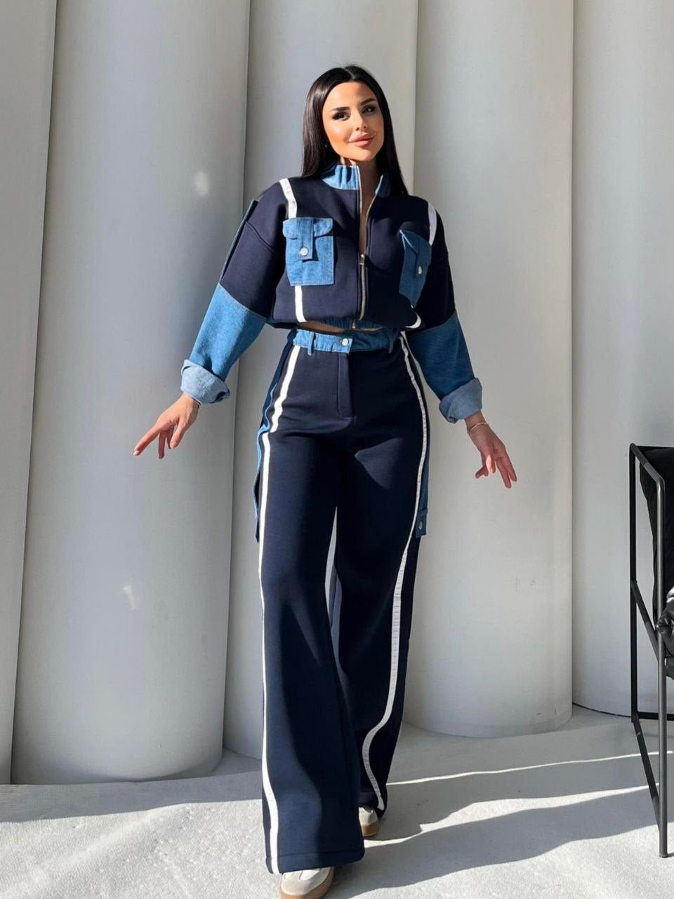 Amira Denim Tracksuit