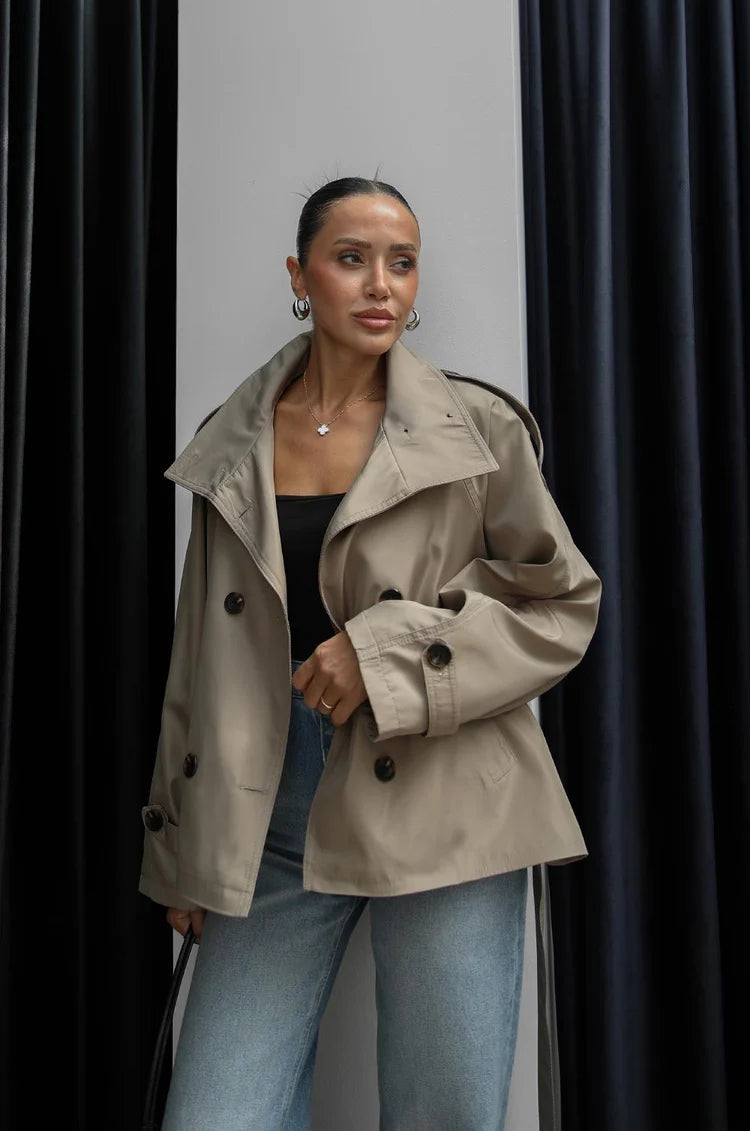 DİORA TRENCH COAT -Beige