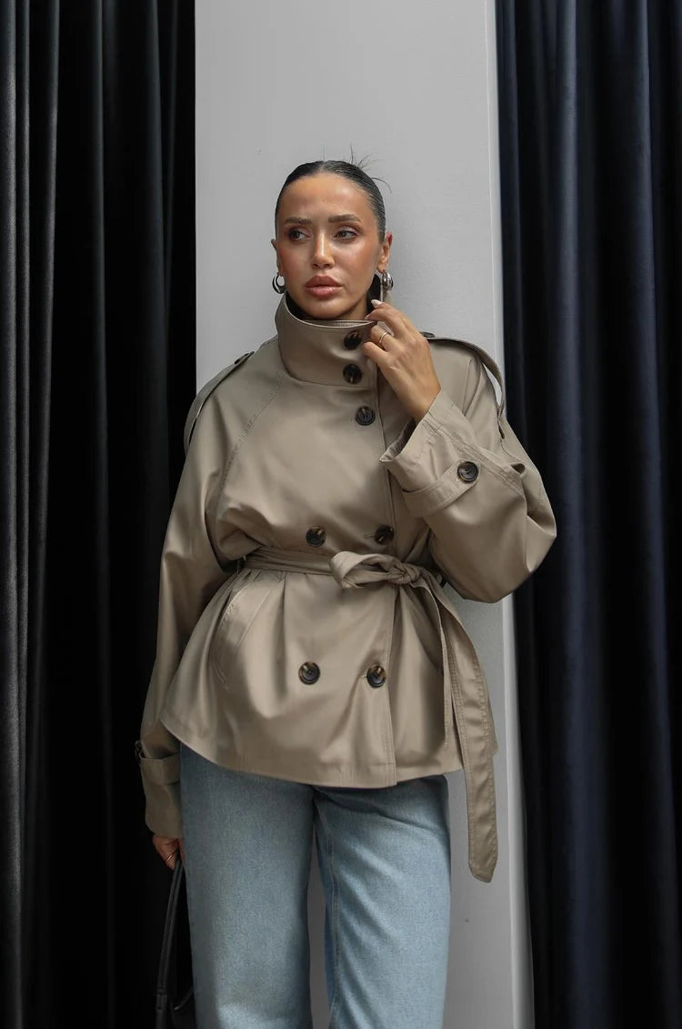 DİORA TRENCH COAT -Beige