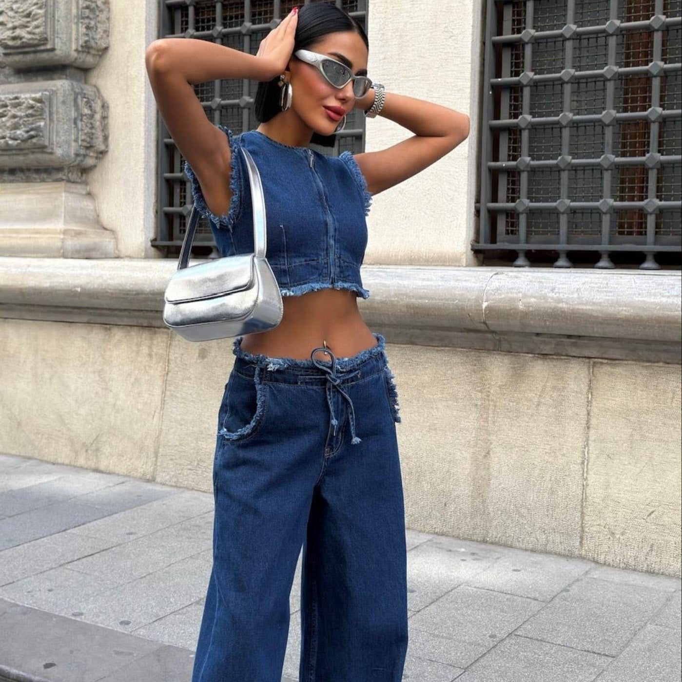 Achly Denim Set