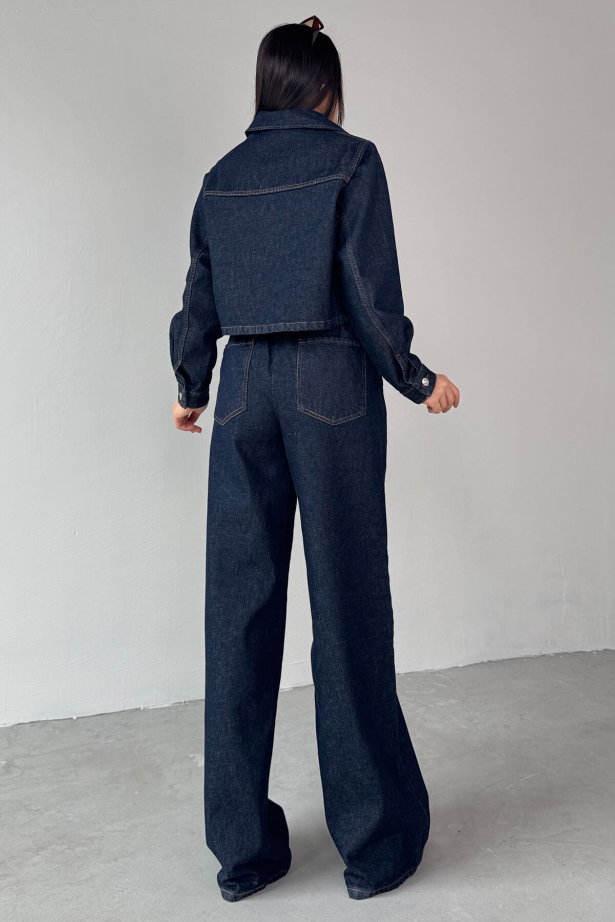 Denim Pants With Long Sleeves Jacket