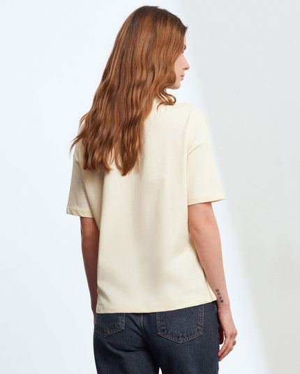 3683 Basic T-Shirt-Açık Sarı