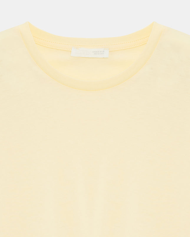 3683 Basic T-Shirt-Açık Sarı