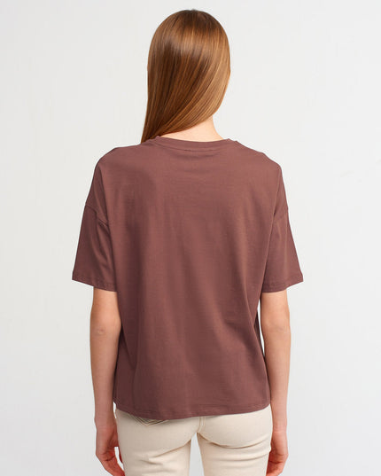3683 Basic T-Shirt-K.Kahve