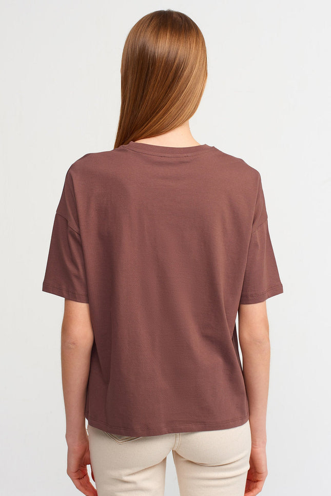 3683 Basic T-Shirt-K.Kahve