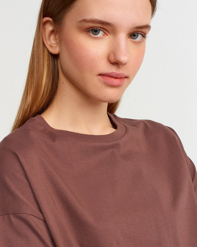 3683 Basic T-Shirt-K.Kahve