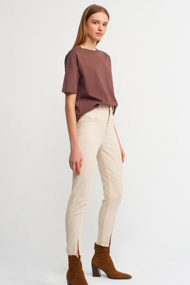 3683 Basic T-Shirt-K.Kahve