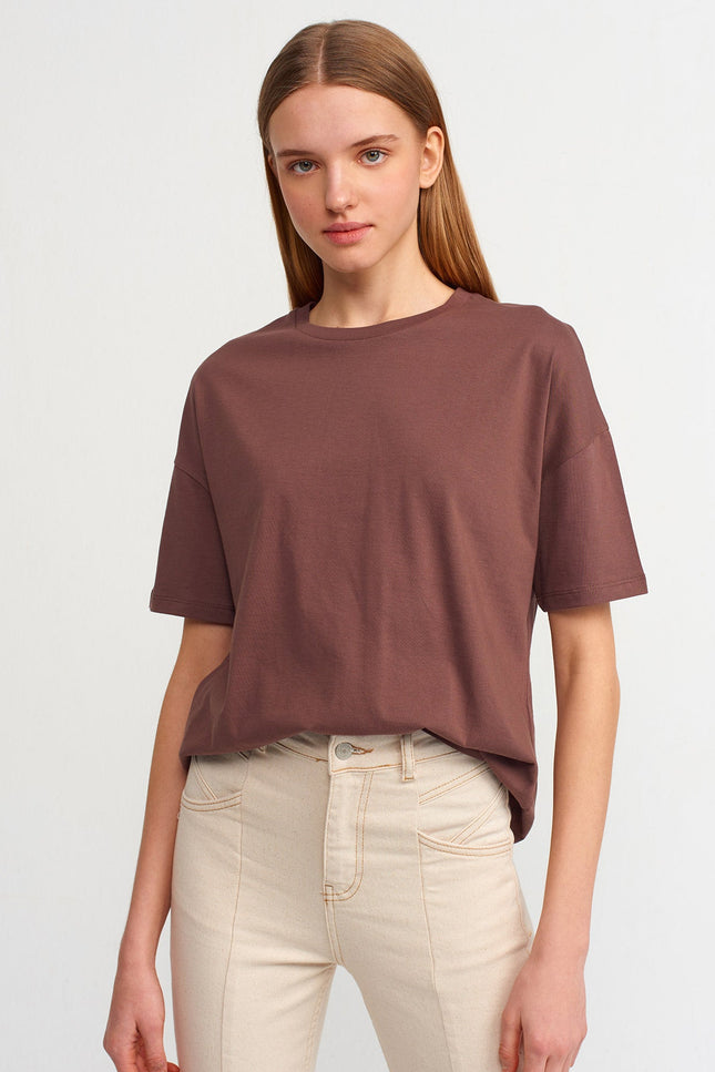 3683 Basic T-Shirt-K.Kahve