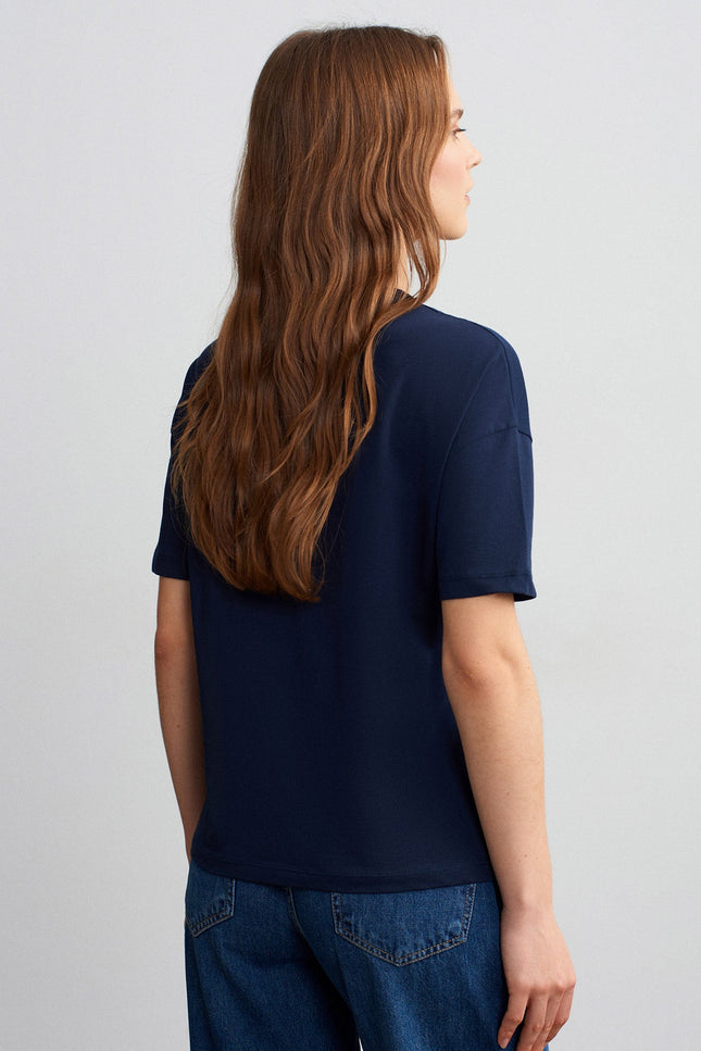 3683 Basic T-Shirt-K.Lacivert