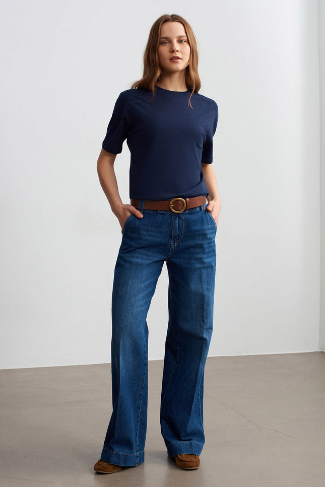 3683 Basic T-Shirt-K.Lacivert