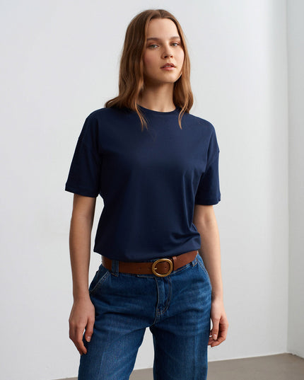 3683 Basic T-Shirt-K.Lacivert