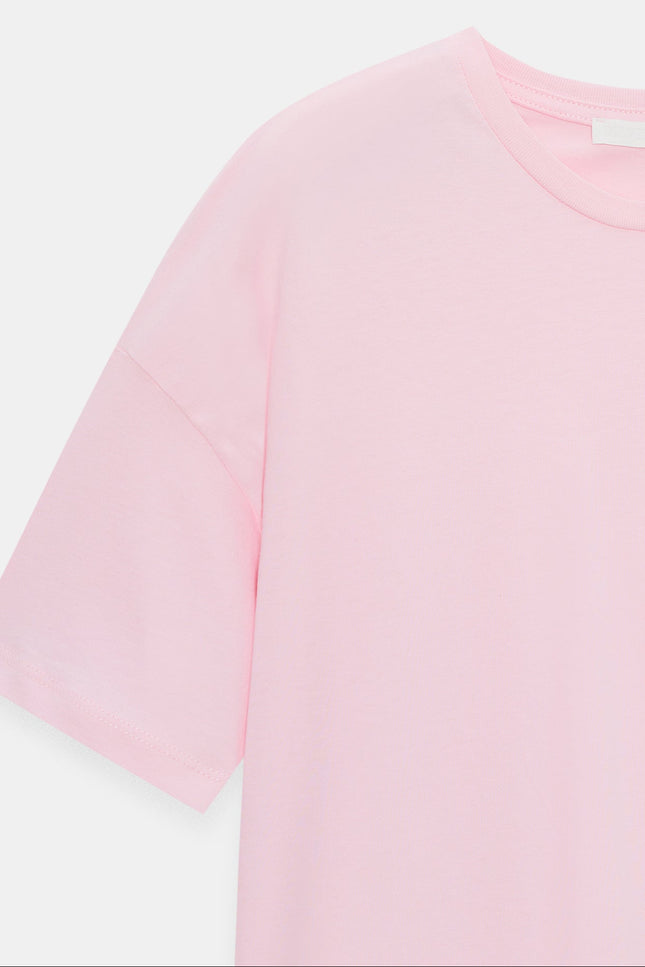 3683 Basic T-Shirt-Toz Pembe