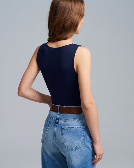 20977 Kalın Askılı Basic Atlet-K.Lacivert