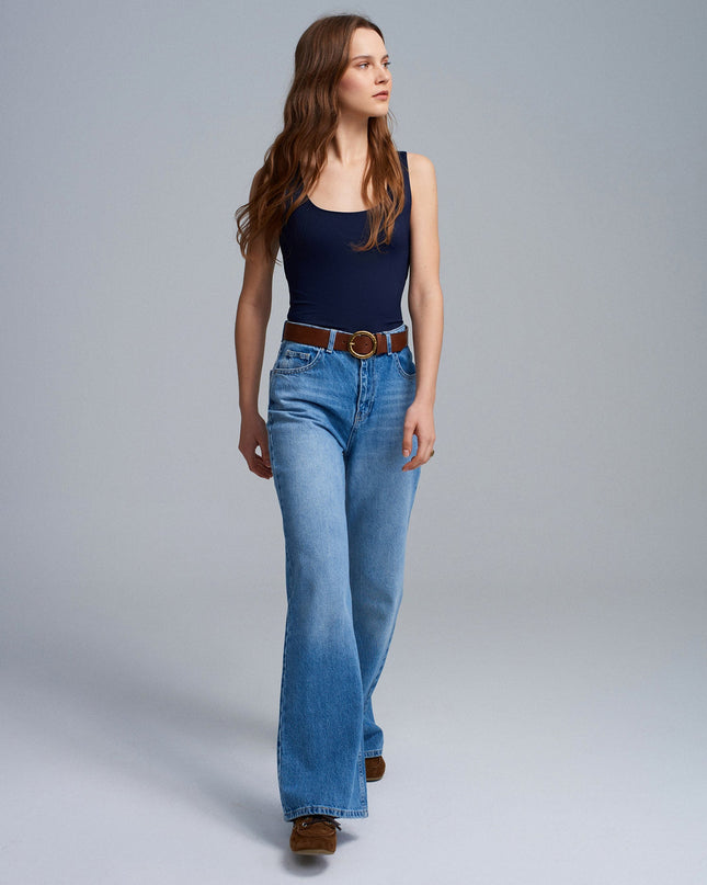 20977 Kalın Askılı Basic Atlet-K.Lacivert