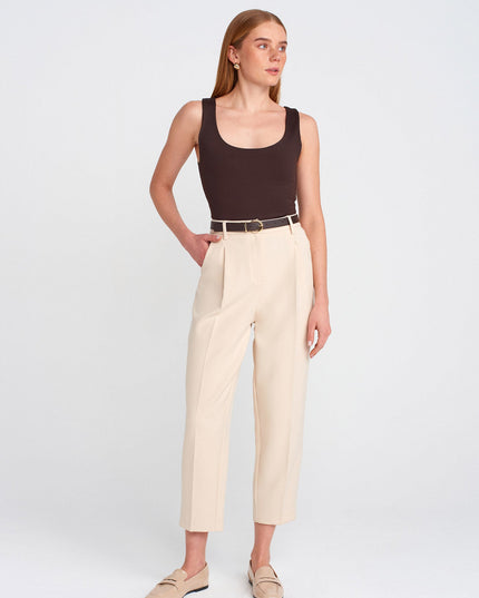 20977 Kalın Askılı Basic Atlet-Koyu Kahve