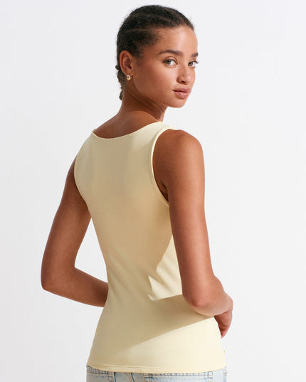 20977 Kalın Askılı Basic Atlet-Sarı