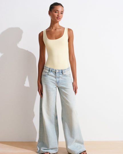 20977 Kalın Askılı Basic Atlet-Sarı