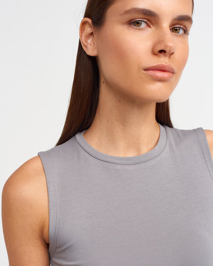 30125 Crop Top-Gri