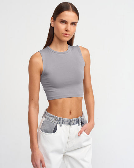 30125 Crop Top-Gri