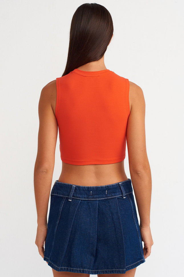 30125 Crop Top-Kırmızı