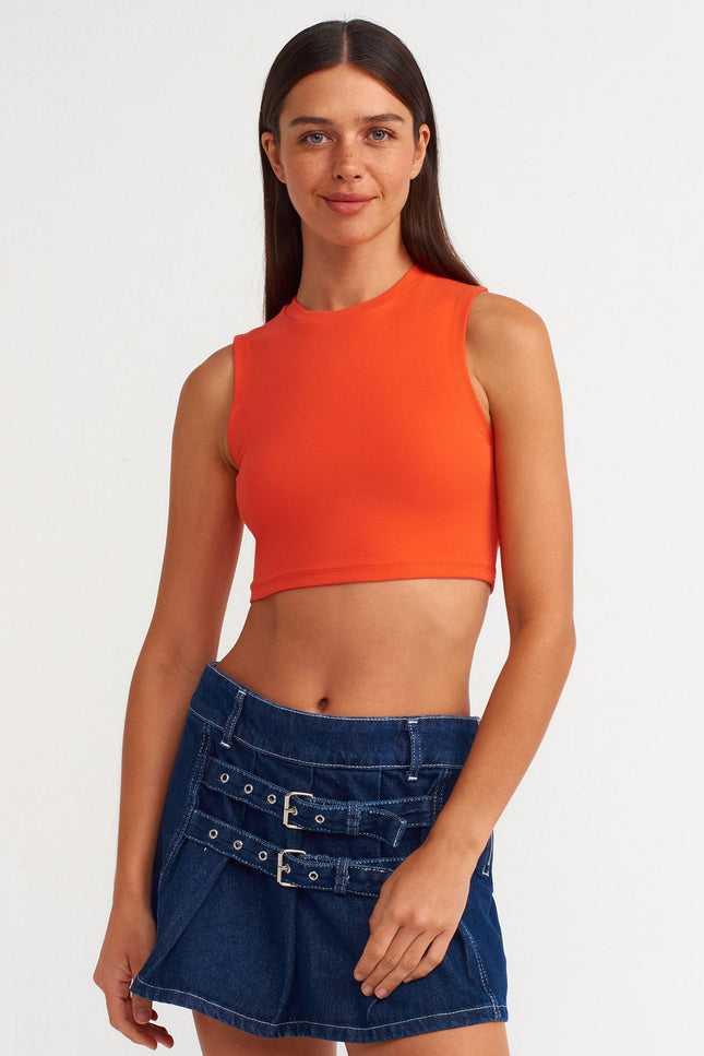 30125 Crop Top-Kırmızı