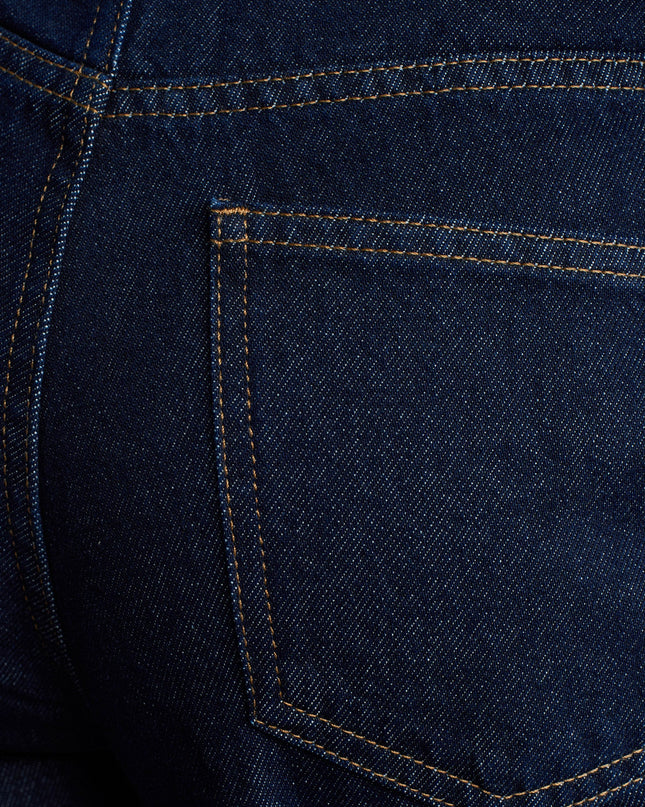 71706 %100 Pamuk Wide Leg Jean-Lacivert