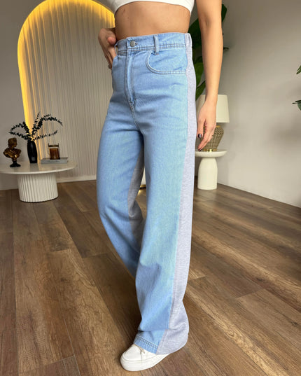 Solena Denim Suit Detail at the Front