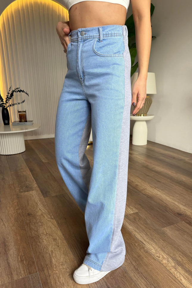 Solena Denim Suit Detail at the Front