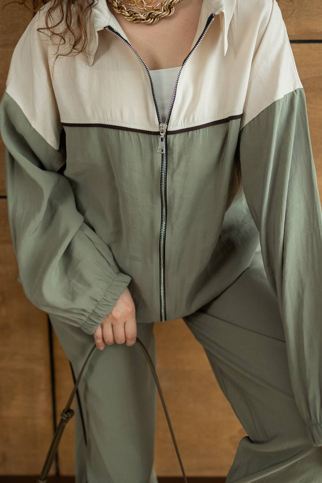 Premium Zipper Jacket with Pant Set