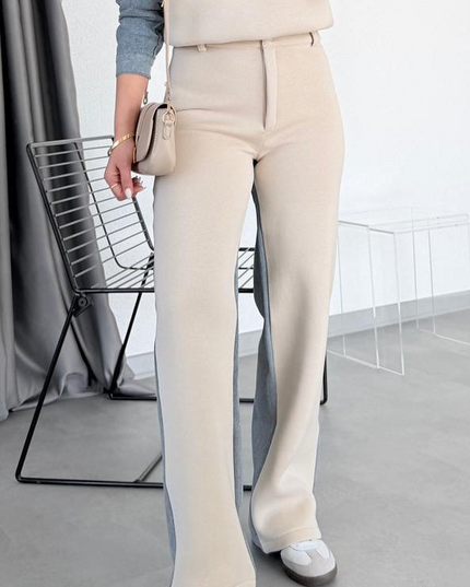 Ruby Set Beige with Denim Detail on the Back