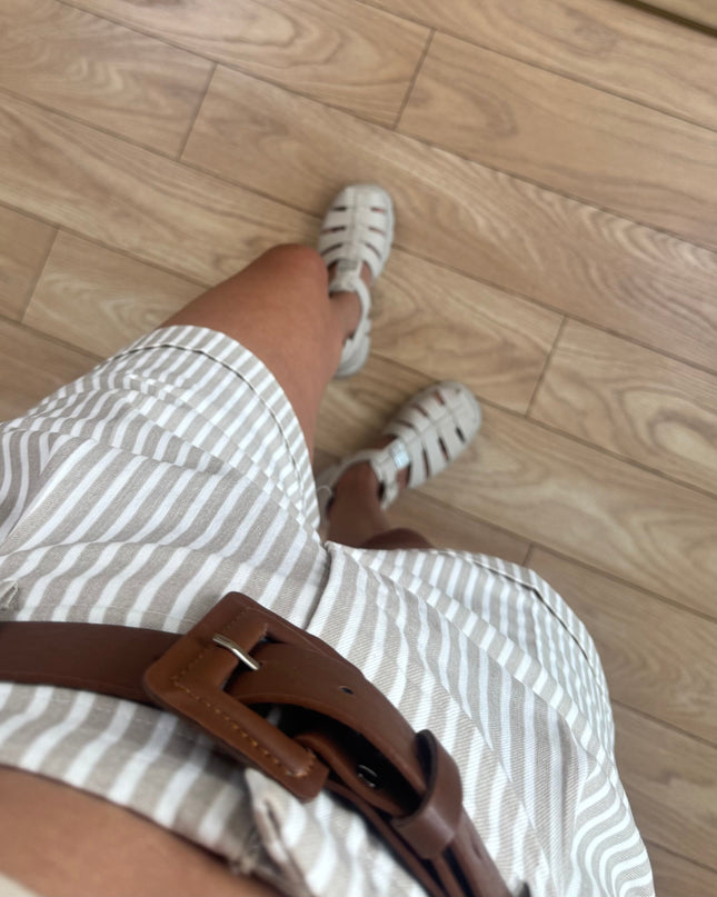 Melissa Short Striped With Belt