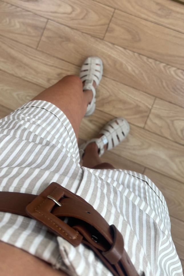Melissa Short Striped With Belt