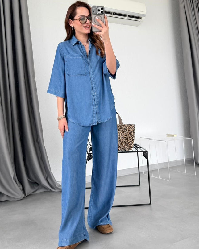 Pamela Gömlek Pantolon Takım