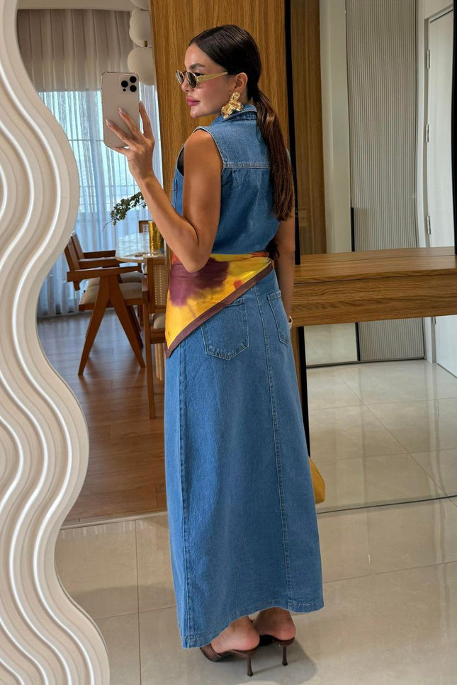 Aurora Denim Dress